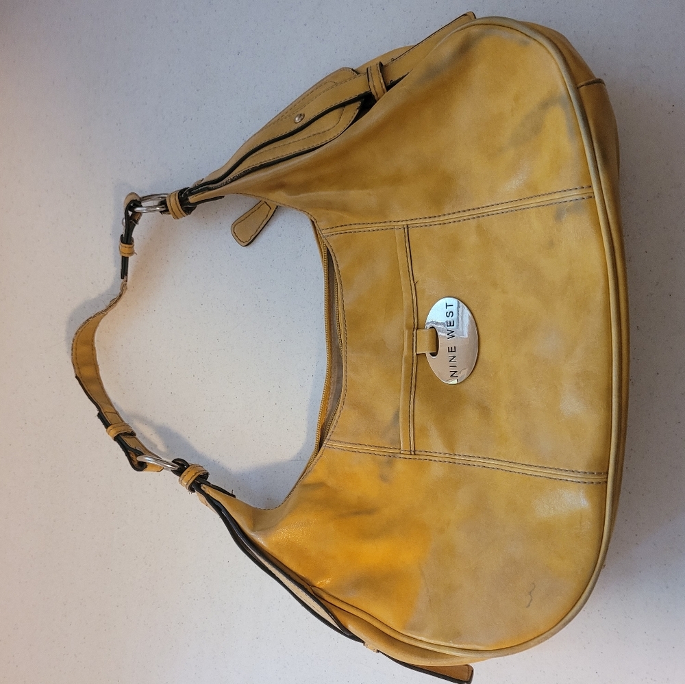 Nine West Vintage Goldenrod Leather Purse
